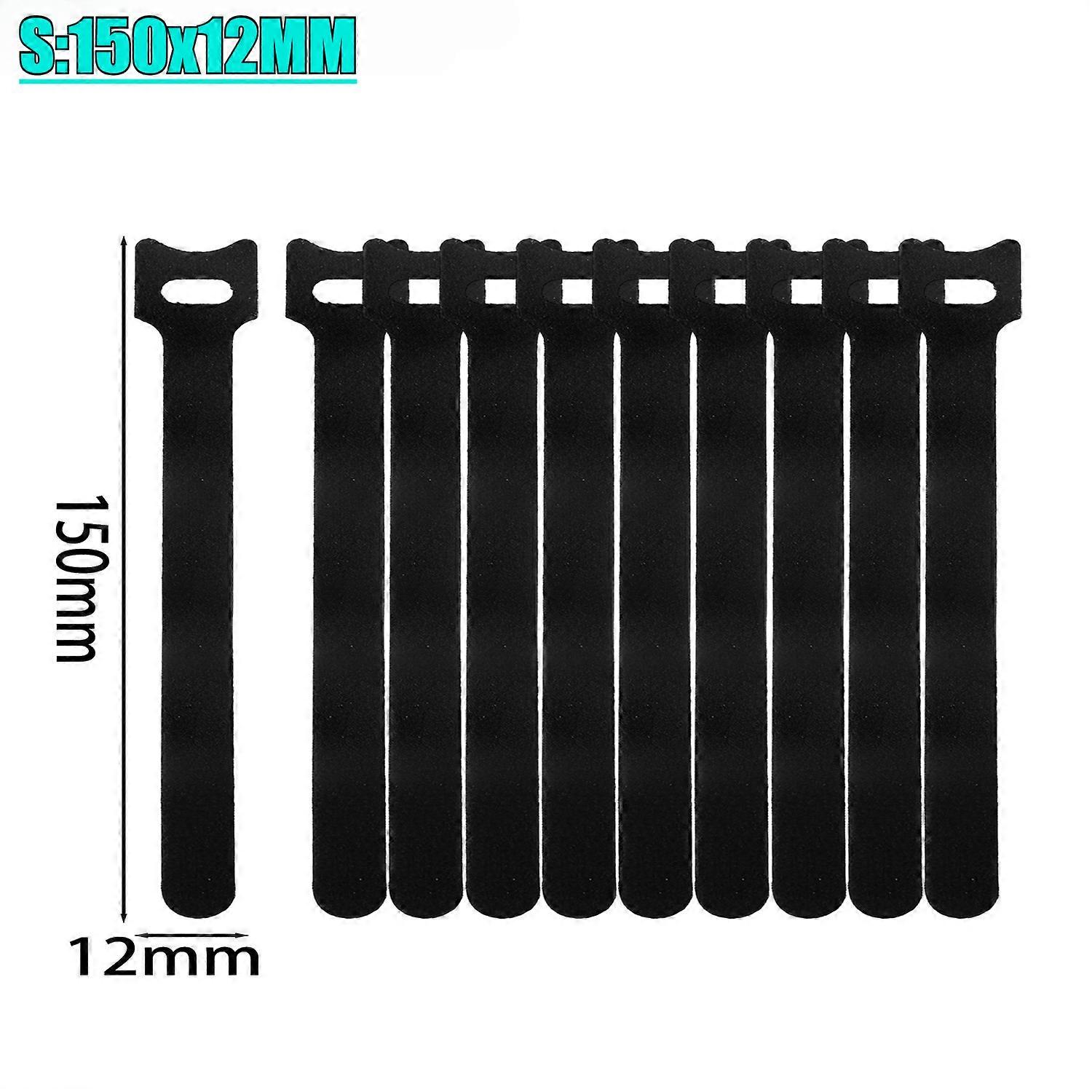 10/100pcs Reusable Hook Loop Cable Ties Fastening Straps Cable Ties Multi-Purpose Wire Organizers Bind Power Data Cables Clip