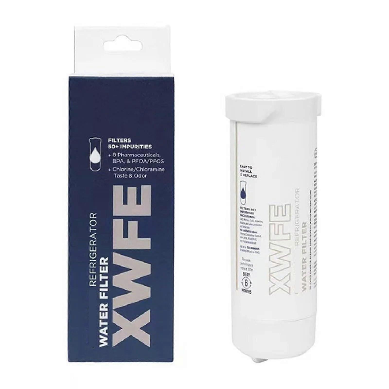 Refrigerator Water Filter Cartridge Replacement for GE XWFE, 1PC, 1/200 Gallon Capacity, Replace Every 6 Months, Compatible Water Filter
