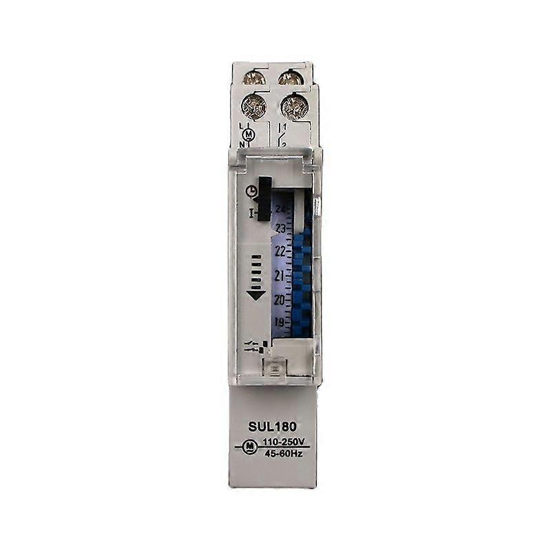 SUL180a  24 Hours Programmable Din Rail Timer Time Switch Relay Measurement Analysis Instruments