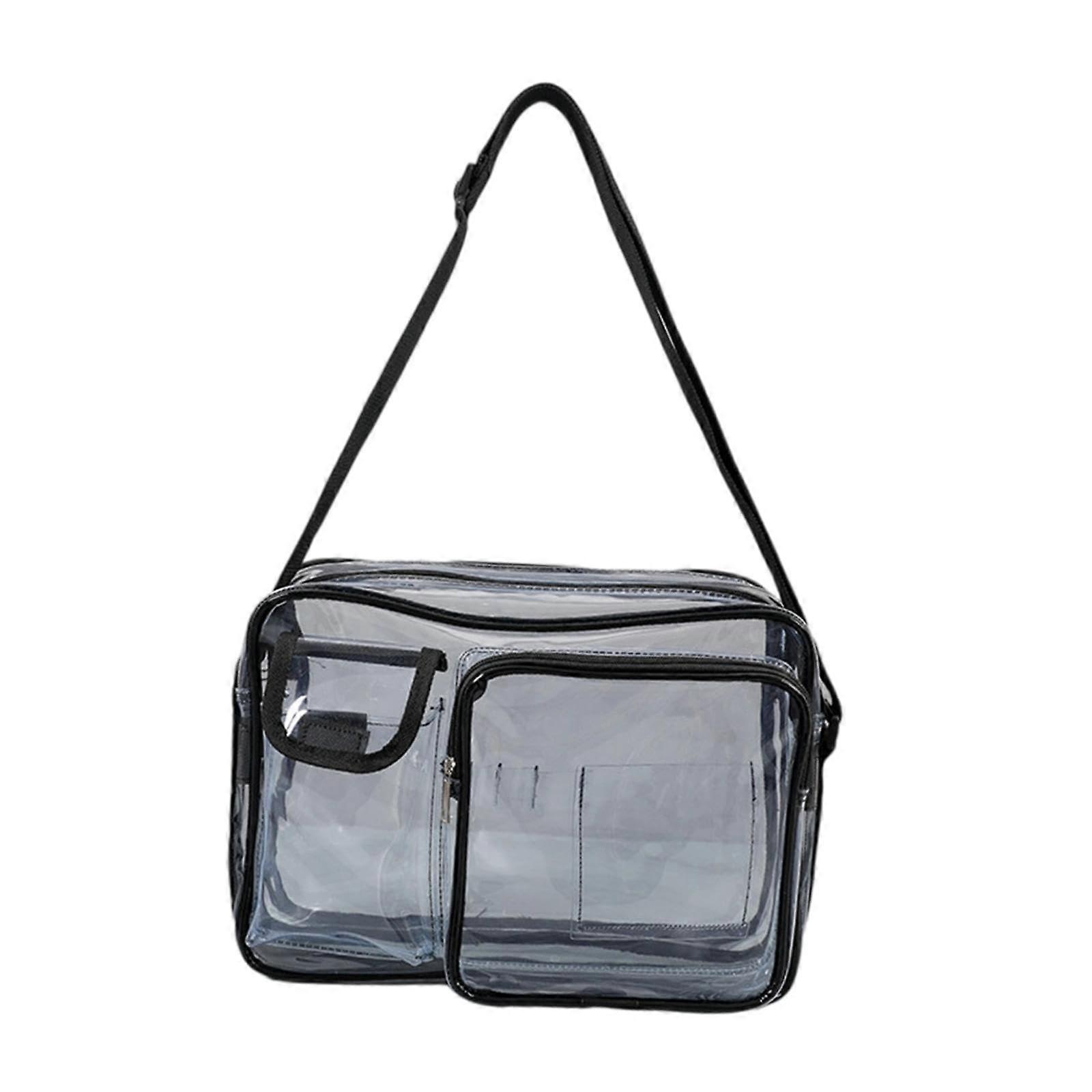 Clear PVC Tool Bag with Adjustable Strap, Dustproof AntiStatic Transparent Engineer Bag for Work