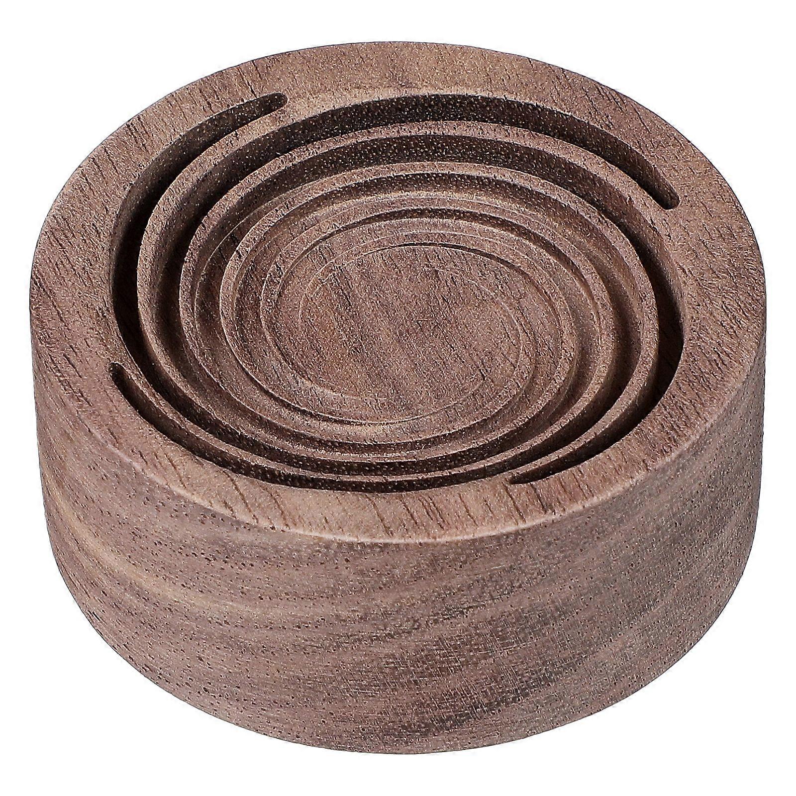 Car Essential Oil Diffuser Wood Decorative Aromatherapy Diffuser Essential Oil Round Diffuser