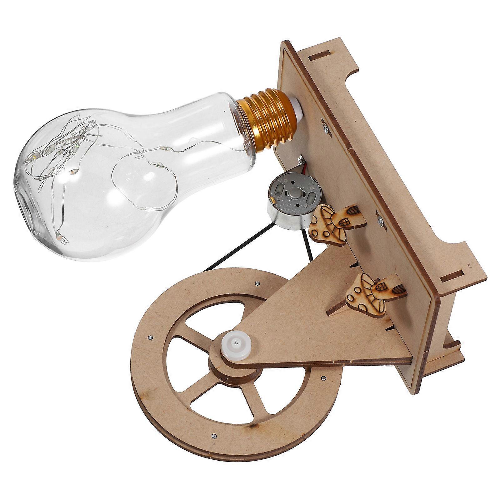 Handheld Crank Generator Science Experiment Toy for Kids 1Set DIY Kit