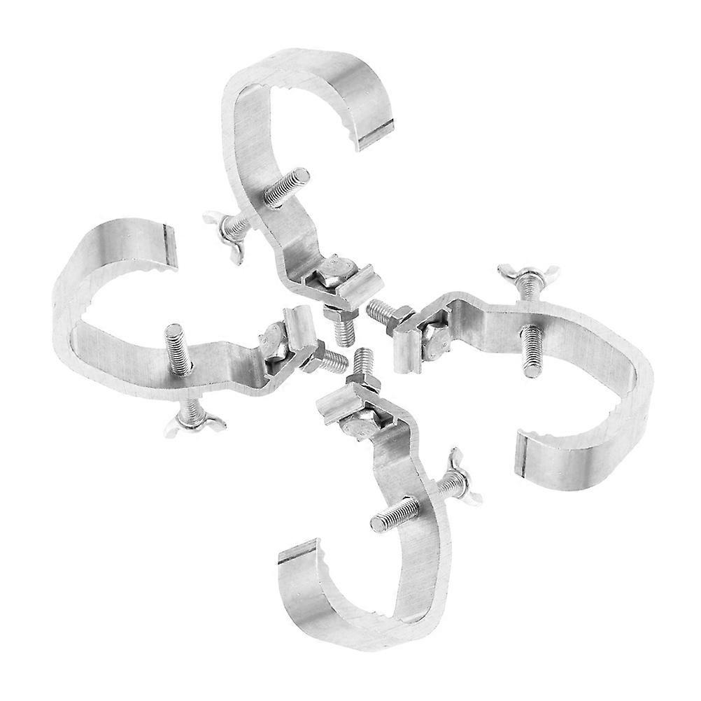 Silver Lamp Hooks for Stage Lighting Function with 4Pcs Clamps for Lights