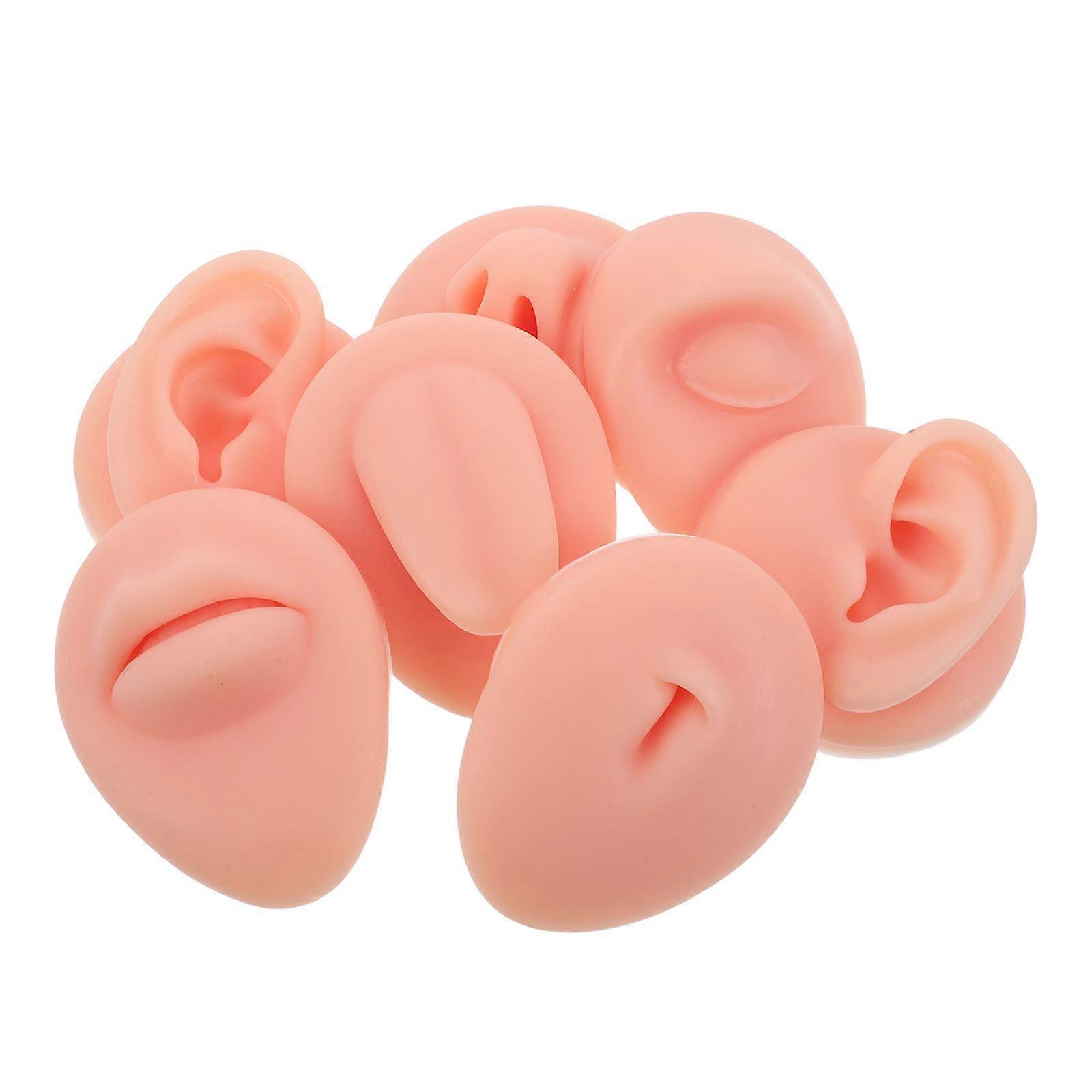 Practice Piercing Kit Silicone Body Part Model for Training 1Set Realistic