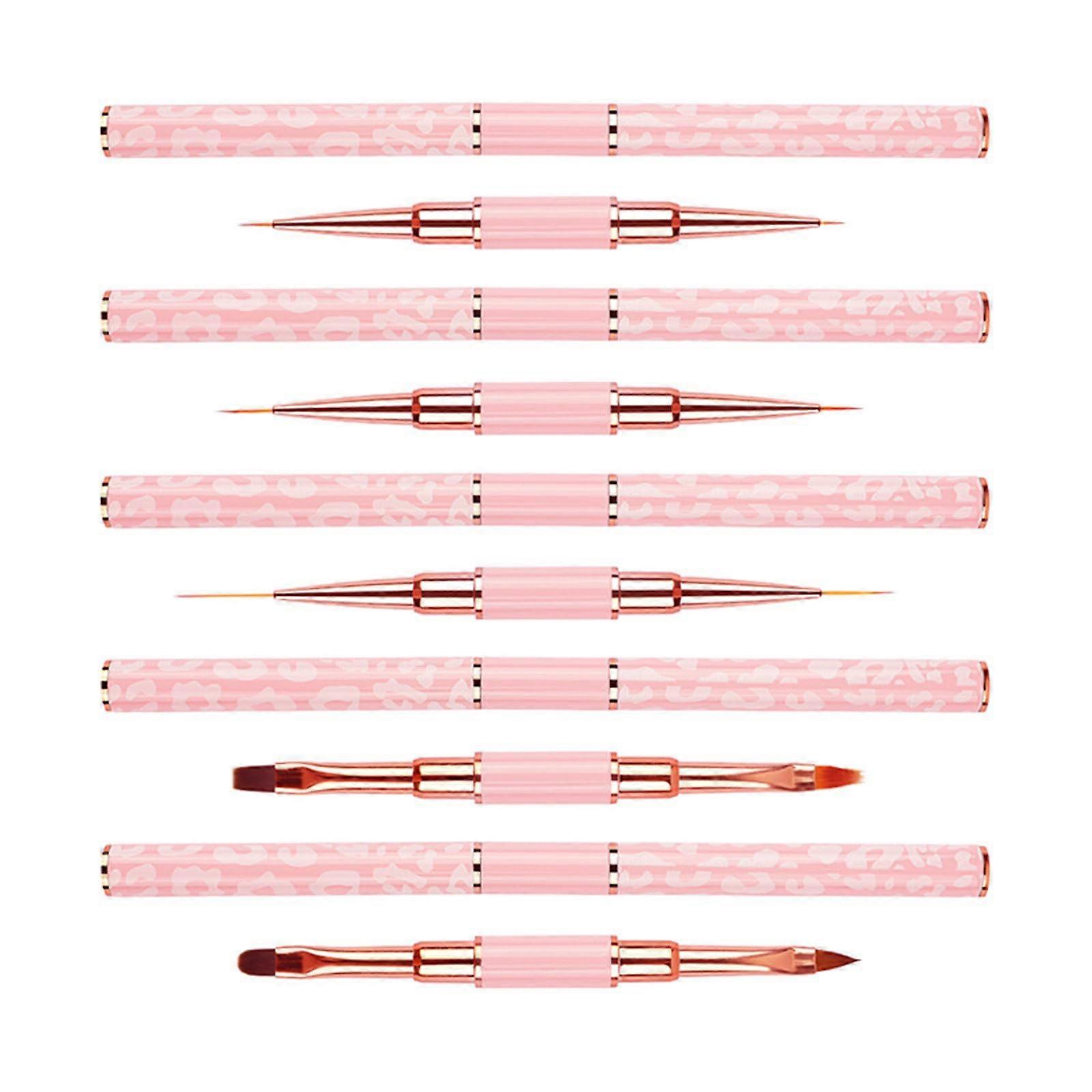 DoubleSided Nail Art Brushes Set for Precise Lines, Professional Liner Brush Kit, 5 Pcs