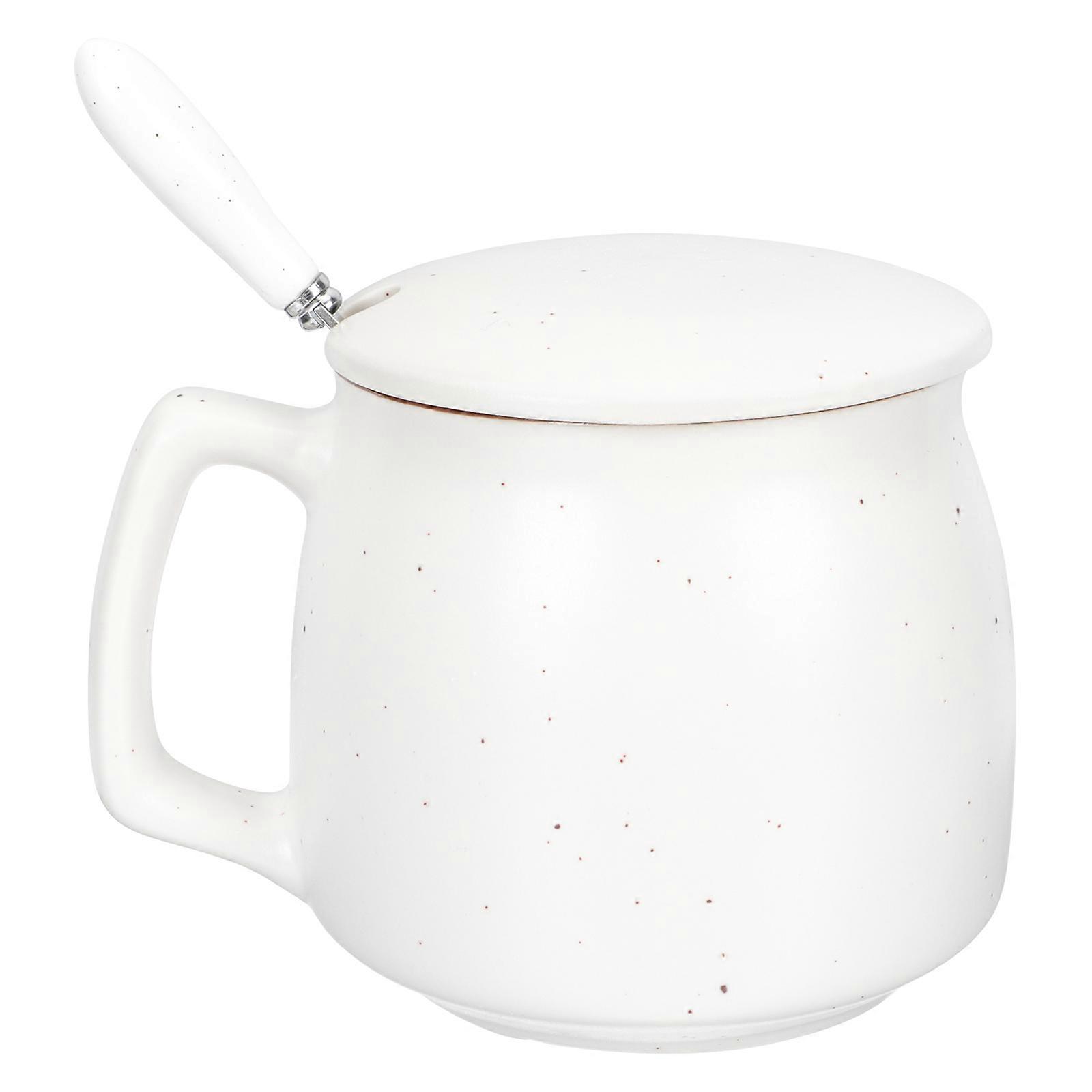 Ceramic Milk Mug Decorative Ceramic Cup for Storage Use 1Set with Handle