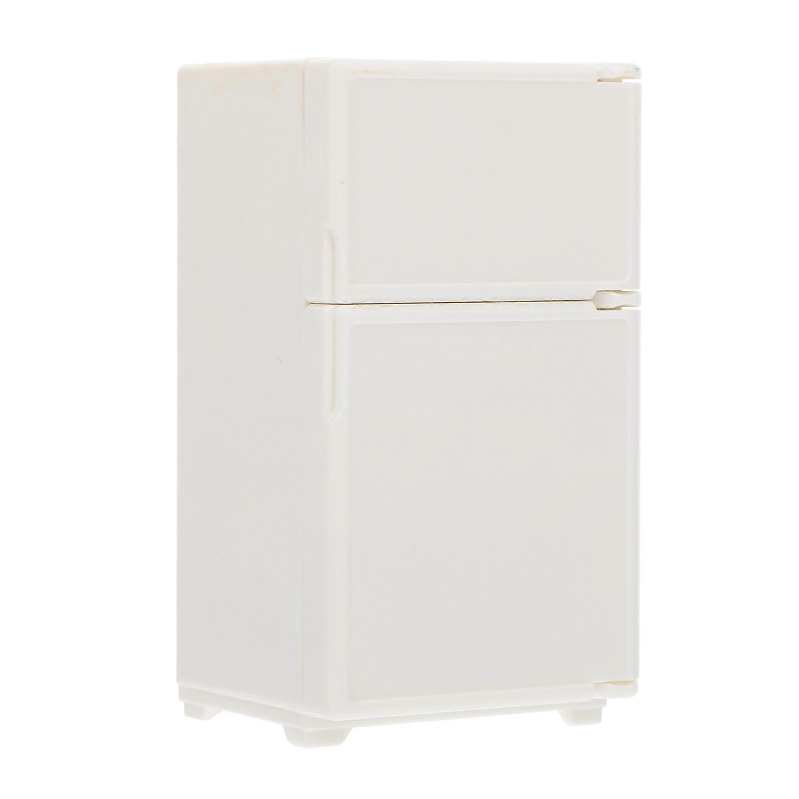 Mini House Refrigerator for Decor 1Pcs Plastic Miniature Refrigerator Model