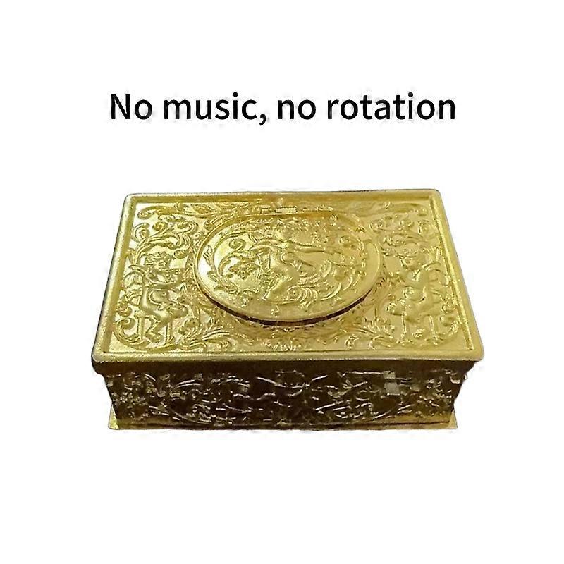 Boîte à musique oiseau, boîte à bijoux ornée en alliage avec oiseau à ressort et mécanisme automatique, cadeau idéal pour les collectionneurs et les passionnés.