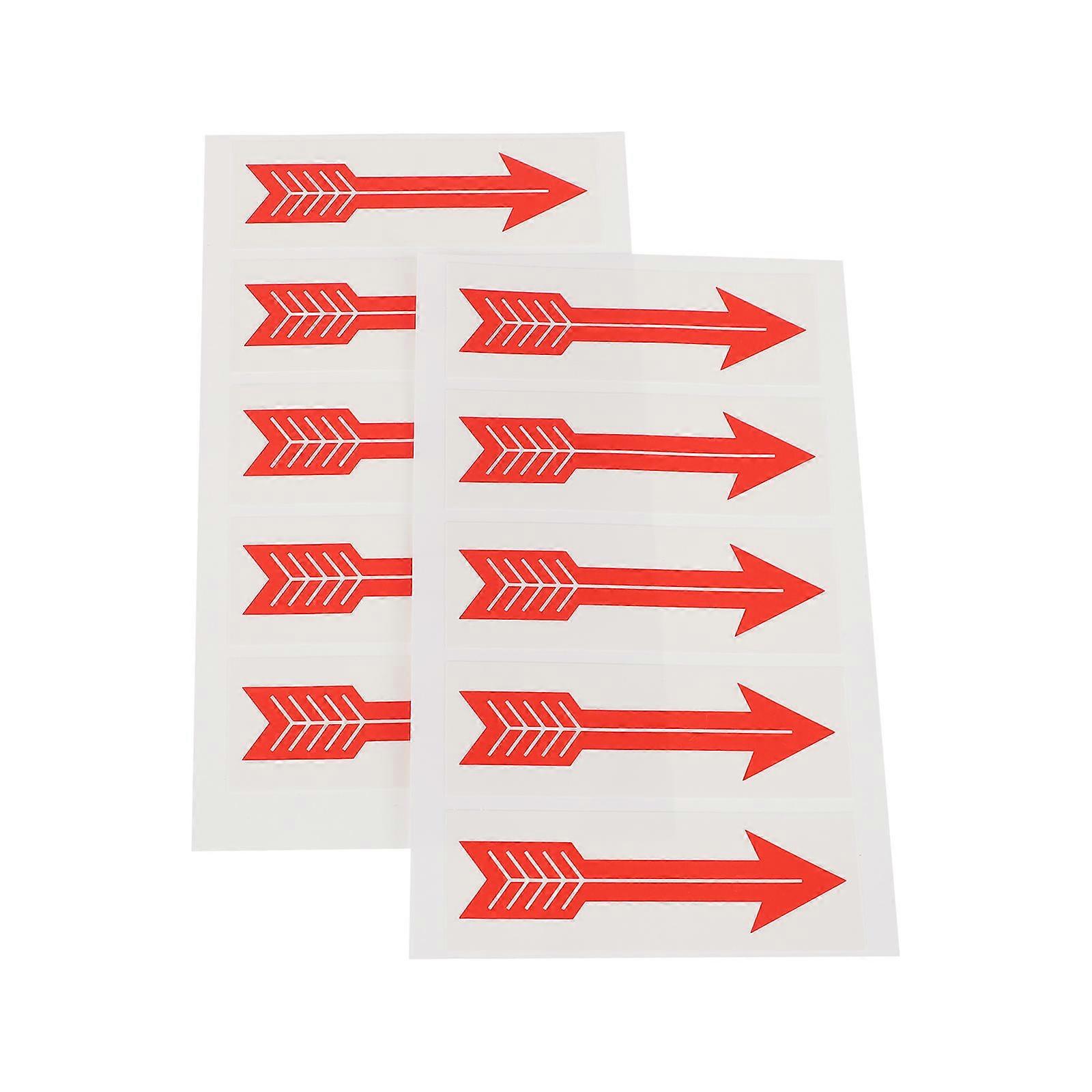 Arrow Indicating Direction Decals for Warning 20Pcs Durable Pipeline Stickers