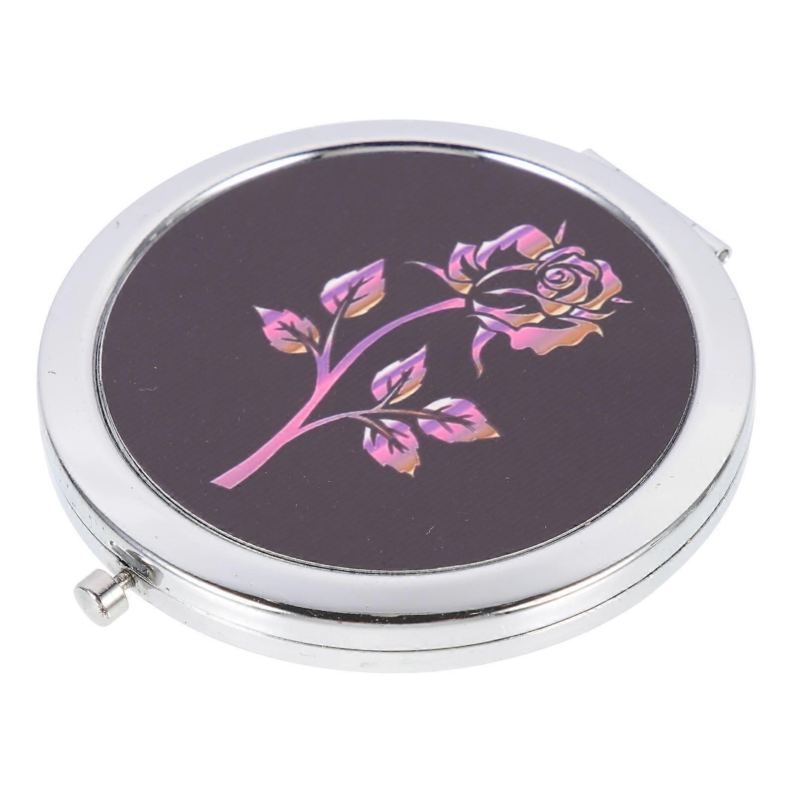 Double-Sided Makeup Mirror Foldable for Makeup Use 2Pcs Creative Antique Style