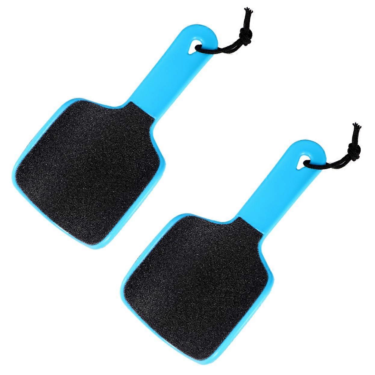 2pcs DoubleSided Foot File Arc Shaped Callus Remover Pedicure Scrubber Set