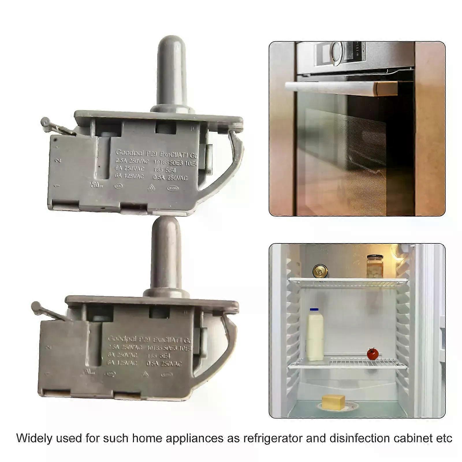 Door Light Control Light Switch Button Type For Refrigerator Door Light Switch Plastic Push Button Switch Switch