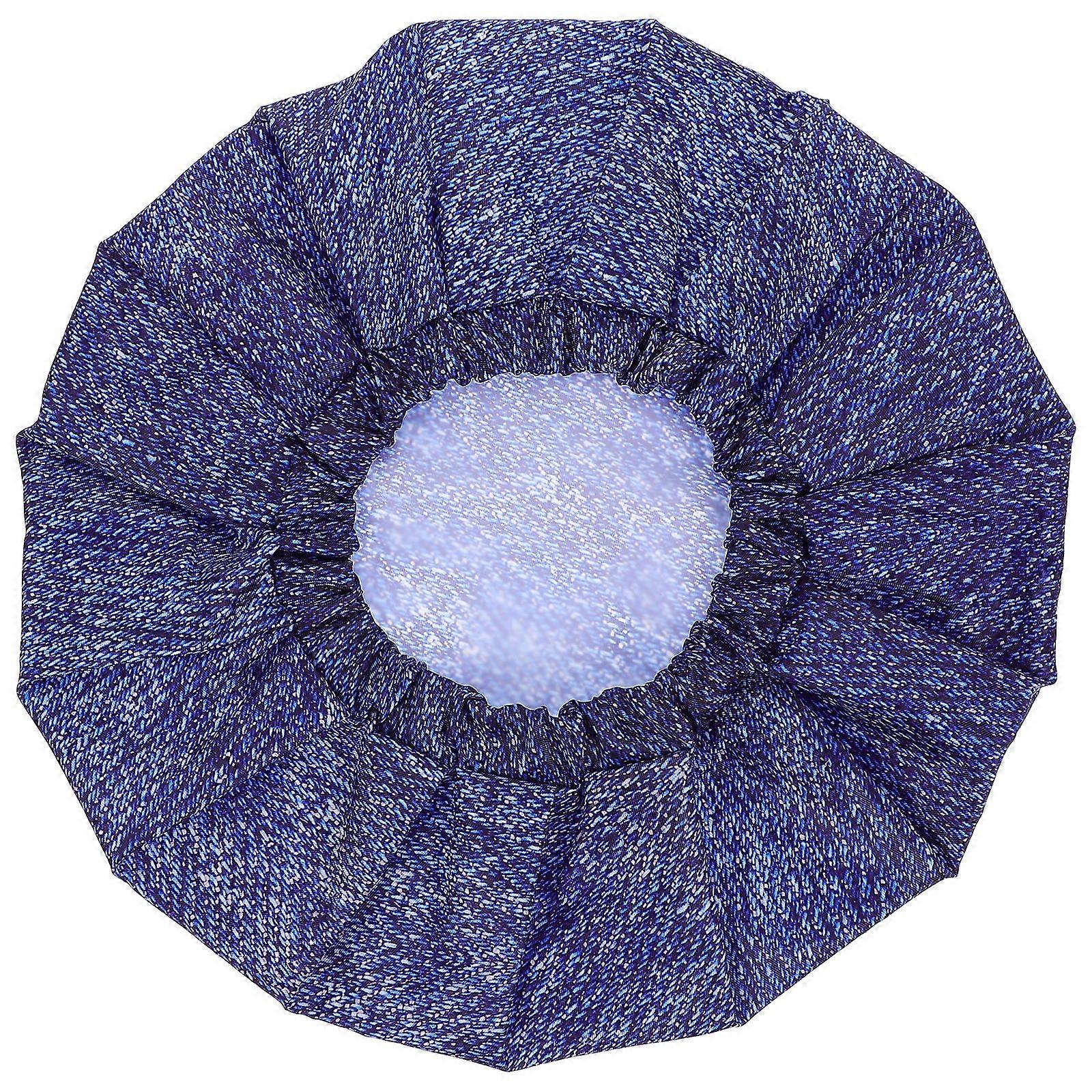 Bath Caps Multi-Purpose Shower Hair Hat for Men 2Pcs Blue Waterproof