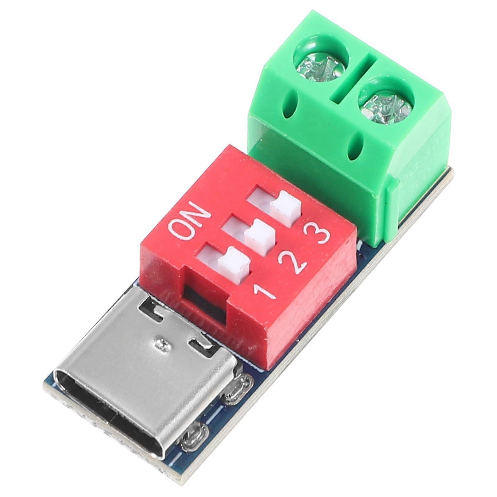 USB PD Fast Charge Tester TypeC QC Trigger Module with Adjustable Voltage Control Test Board