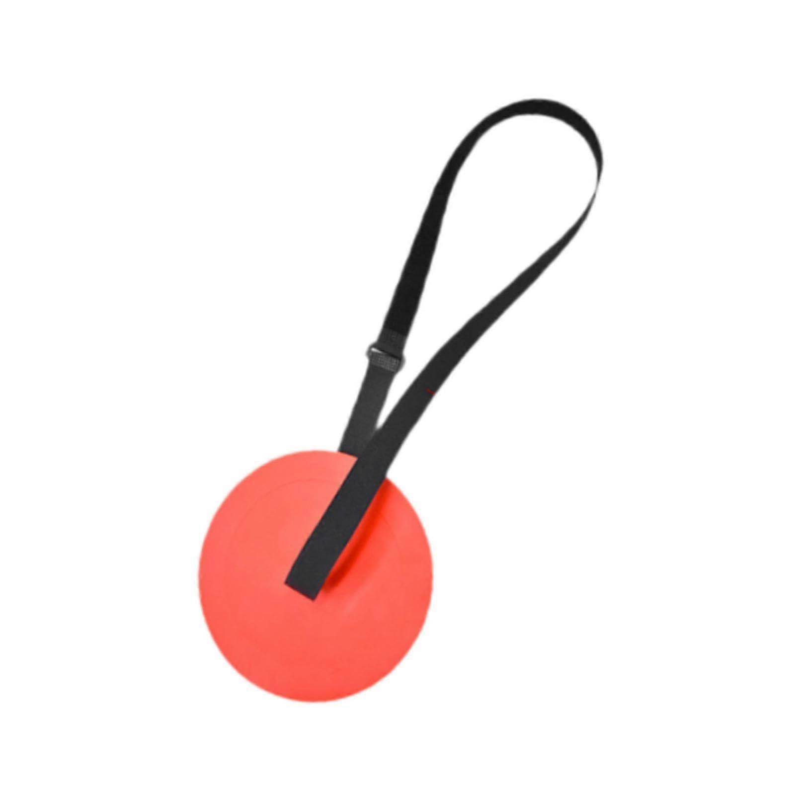 Soccer Target Disc with Adjustable Height, Versatile Hanging Options, Red Training Goal Accessory