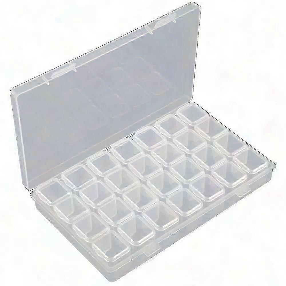 Clear Plastic Craft Storage Box - Removable Organizer for DIY Projects, Jewelry and Small Items Management Solution