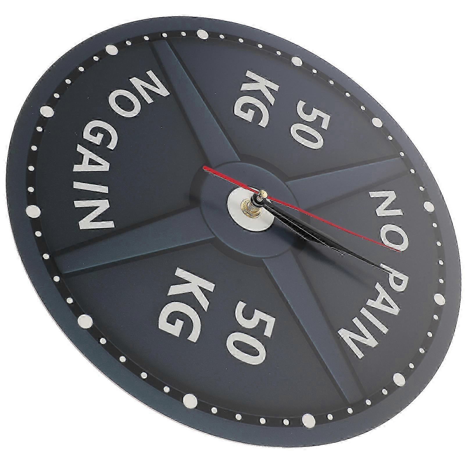 Unique Wall Clock Gym Wall Art Timekeeping Plastic Large Screen 1Pack