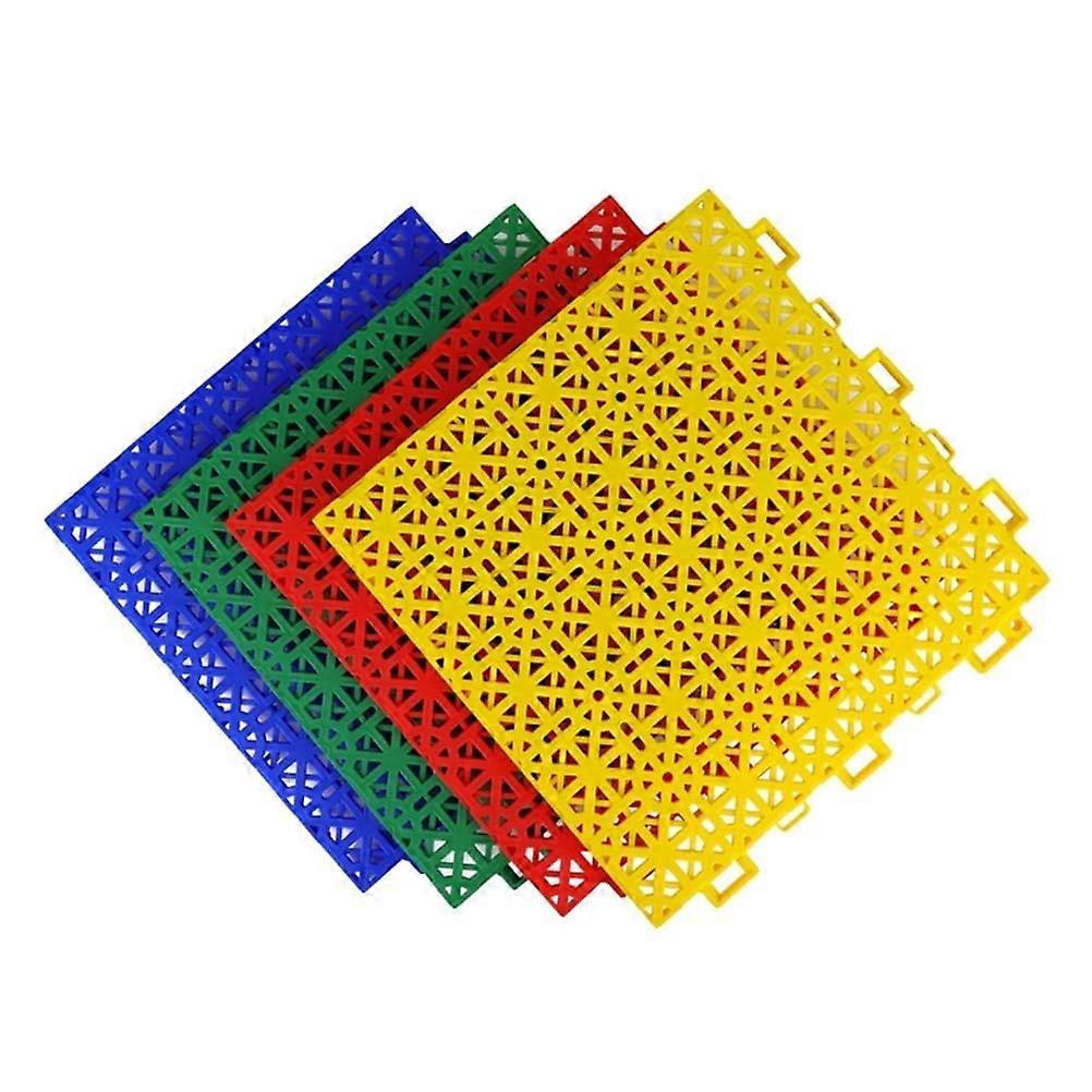 Interlocking Floor Tiles 12x12 Weatherproof Modular Outdoor Tiles with Drainage for Deck Pool