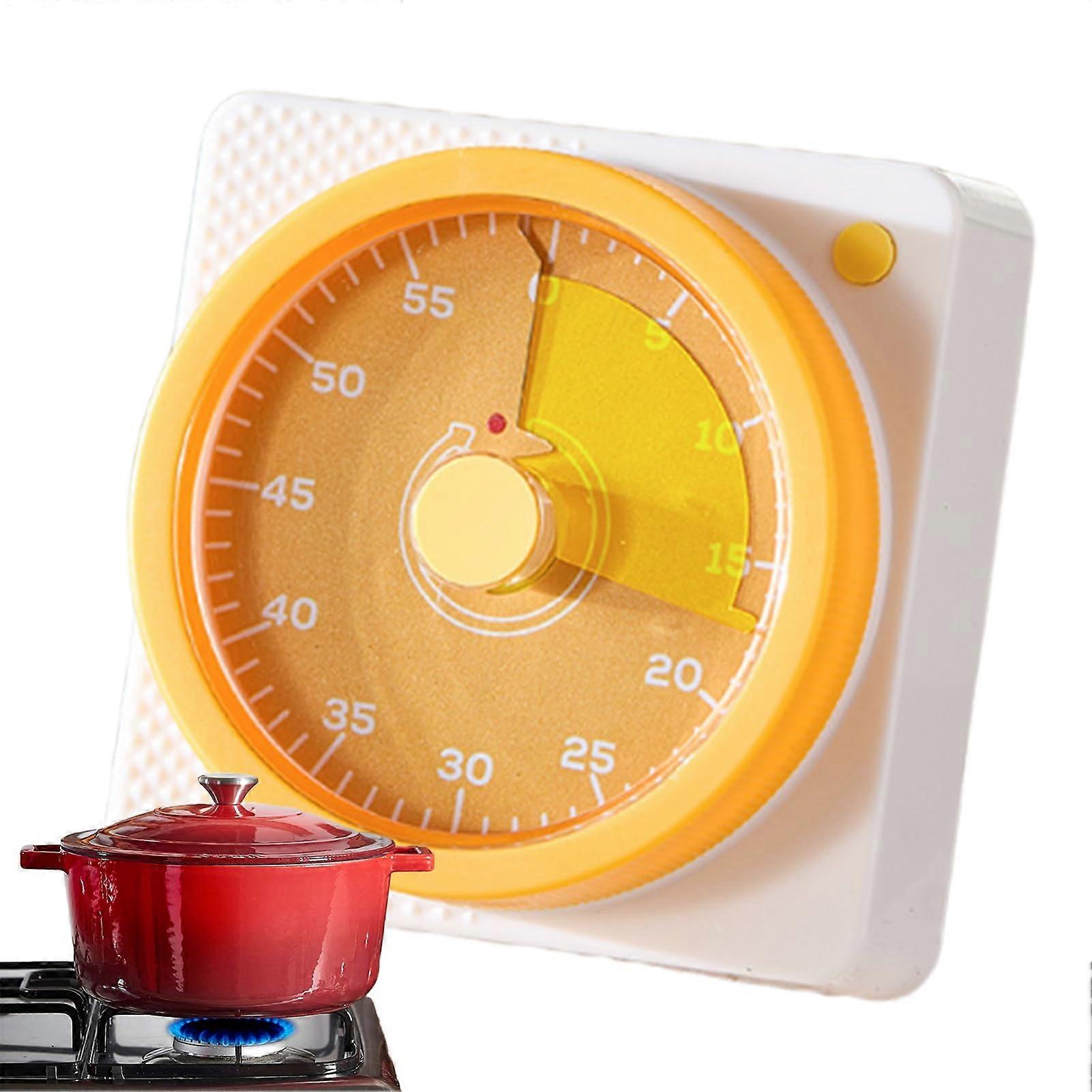 Magnetic Kitchen Timer with Quiet Digital Display, 60Min Countdown Clock for Cooking and Workout