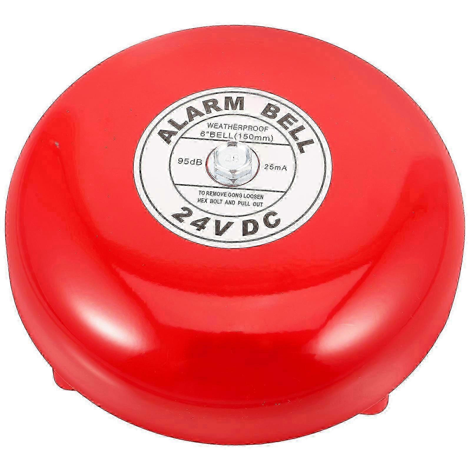Emergency Bell, Iron 24V High Decibel, Durable, Elevator Fire Alarm Bell