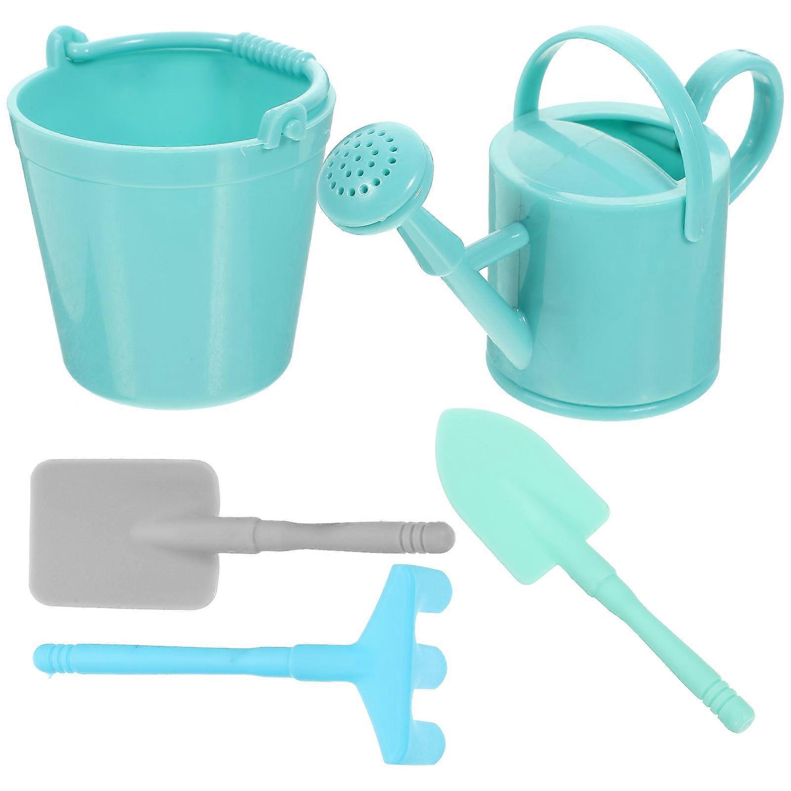 Miniatures Desktop Rake Model for Garden Decoration 2Sets