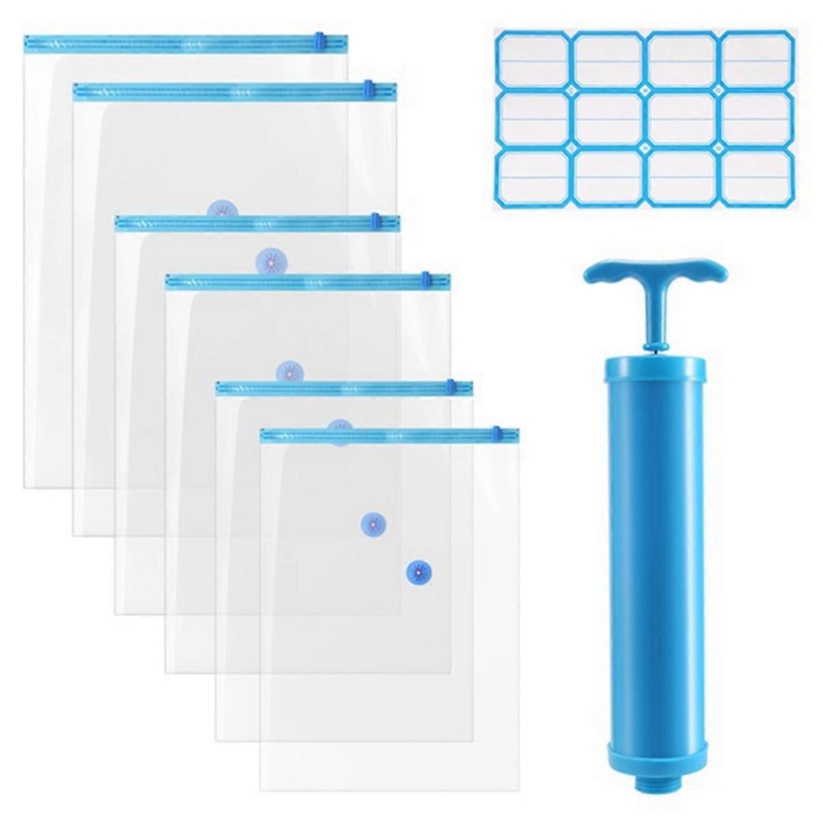 6 Pack Vacuum Storage Bags, Compression for Comforters and Blankets,