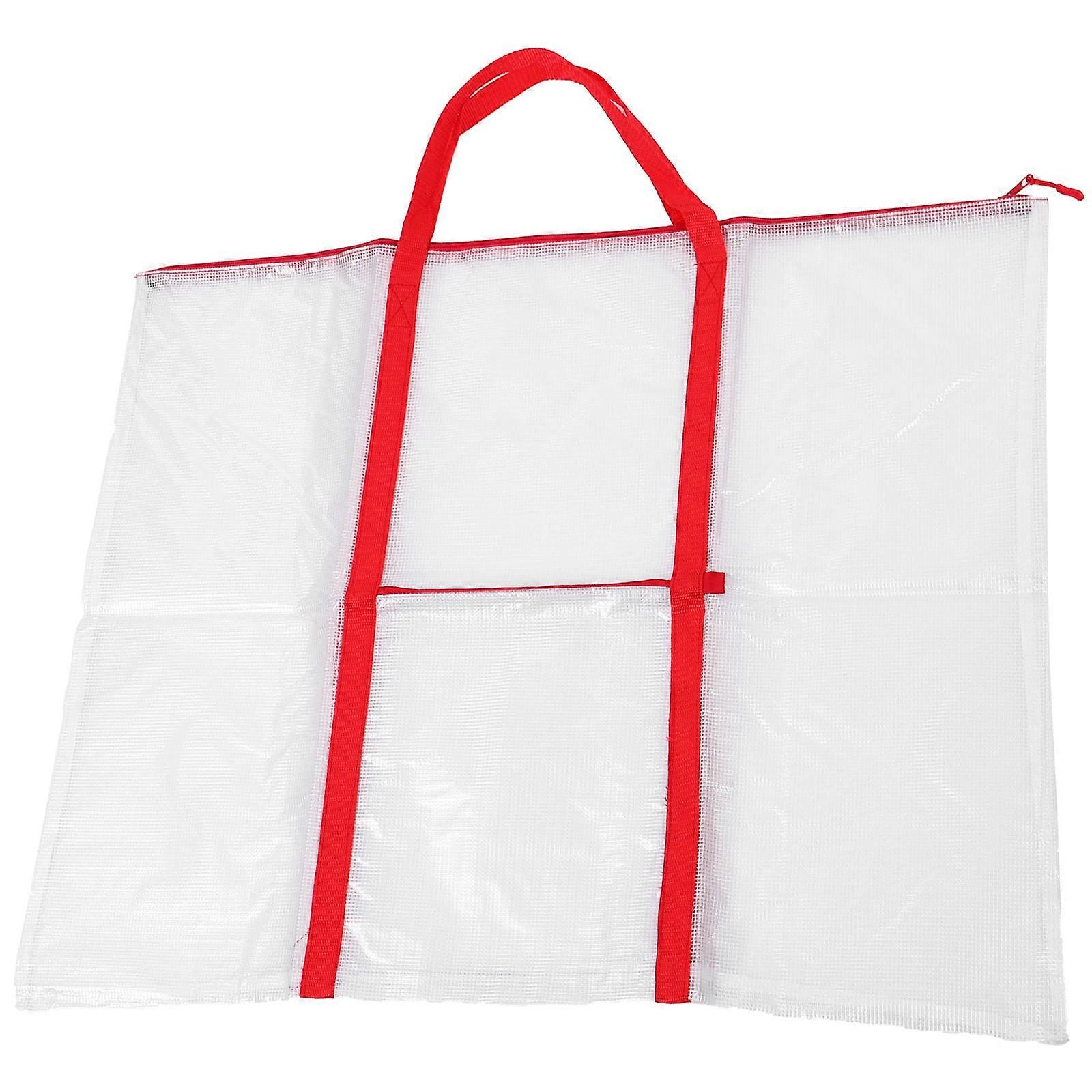 Simple Design Poster Storage Container For Students Red PVC Portfolio Featuring Dust-proof Functionality 1Pack