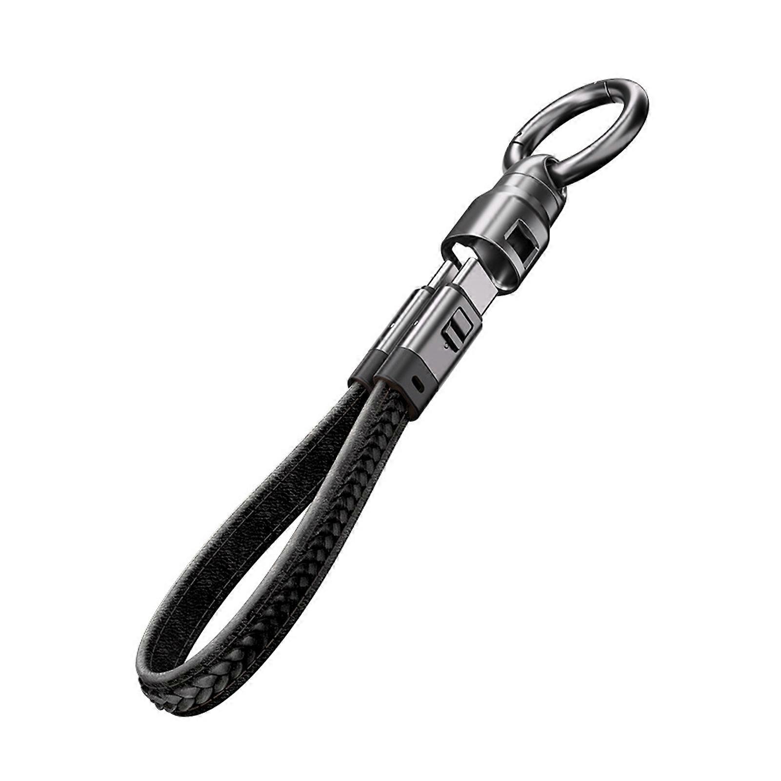 240W USB-C Fast Charging Cable - Keychain Lanyard for iPhone/Android