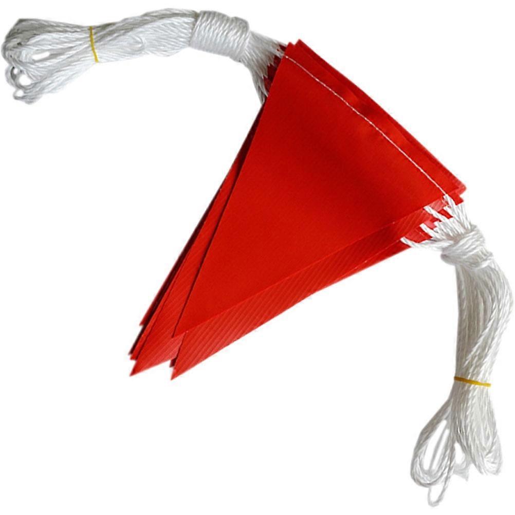 45 Flags Per String Warning Flags for Construction Sites Reflective Safety Flags Polyester PVC