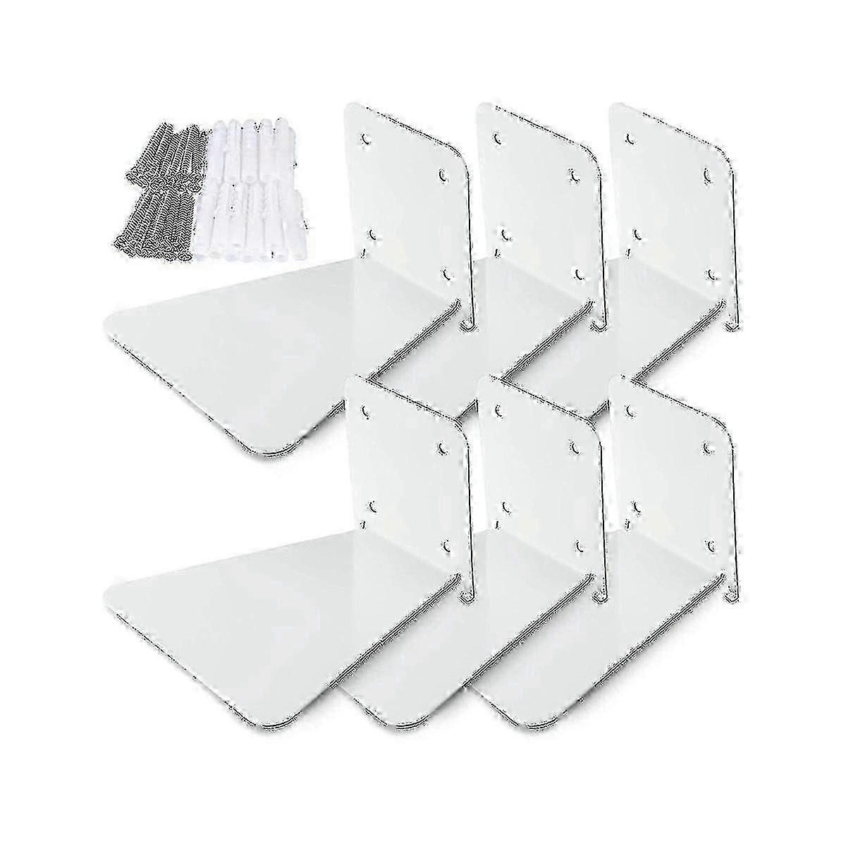 Invisible Book Shelf Wall-mounted Storage for Office Library 4pcs