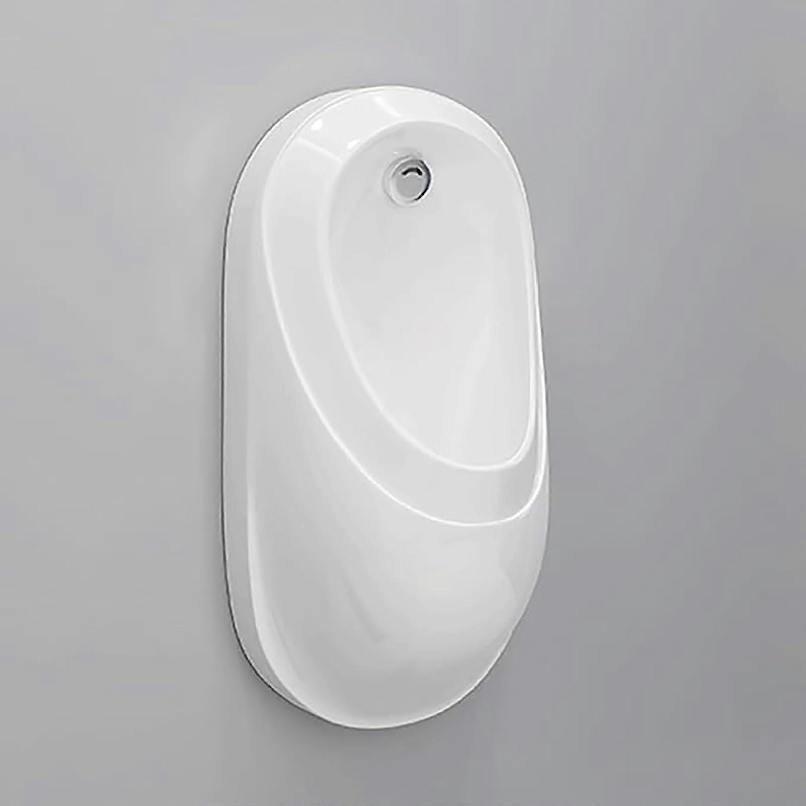 Automatic Sensor Flush Wall Mounted Urinal for Men, Water Saving Ceramic for Commercial Restrooms
