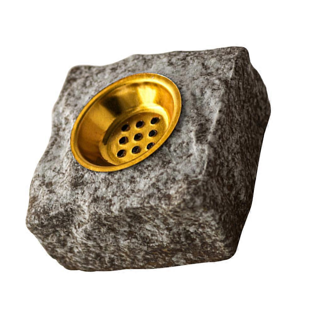 Ceramic Incense Holder for Desktop Aromatherapy Rock Pattern S