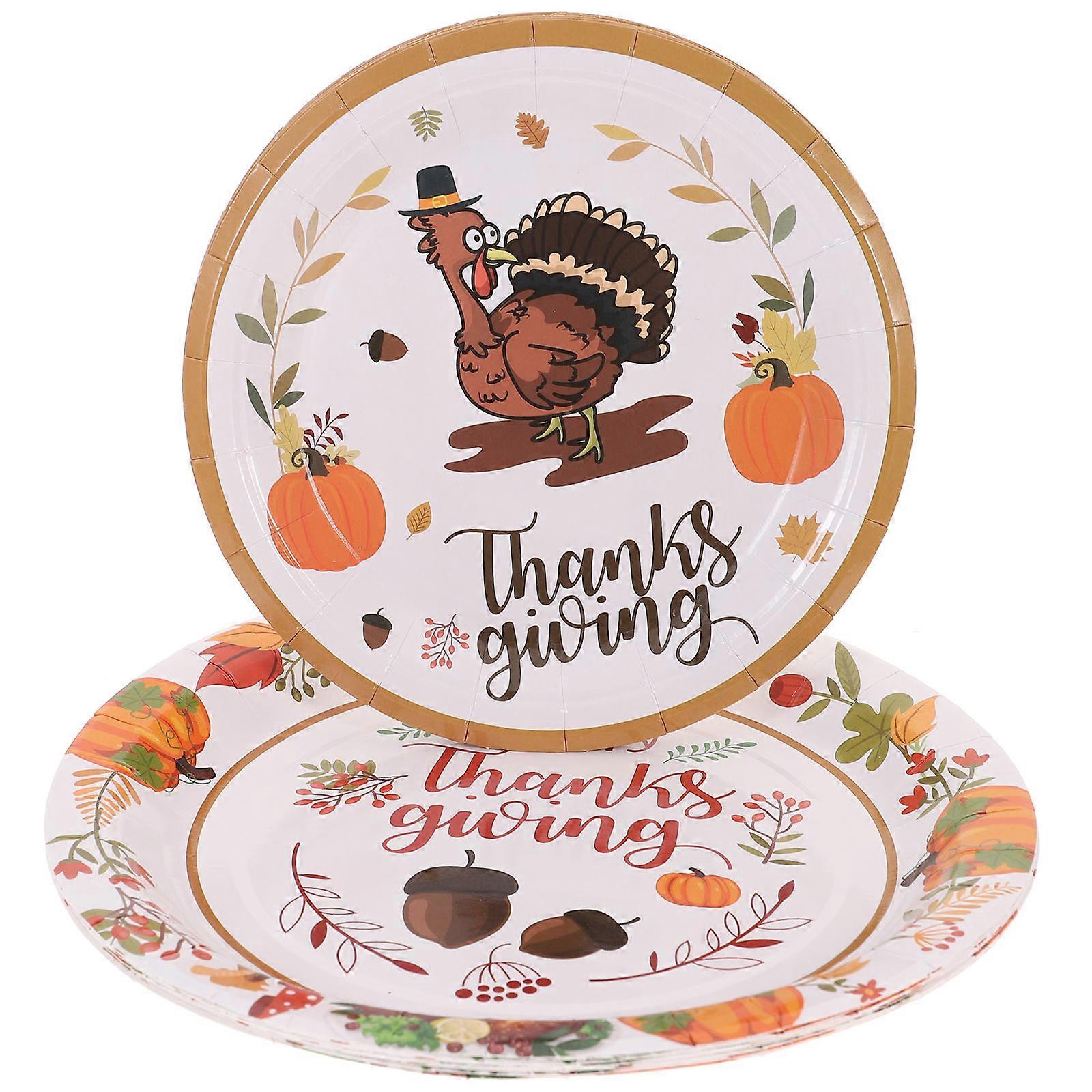 Turkey Pattern Once Paper for Party 48Pcs