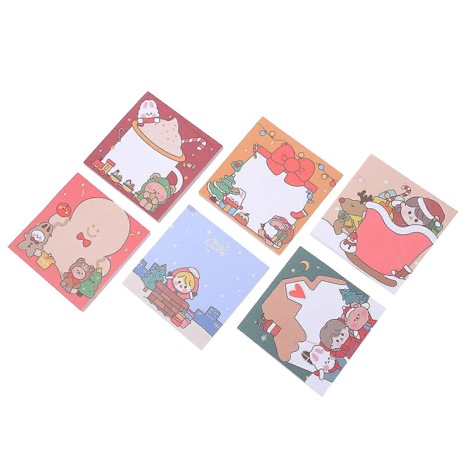 Bloc-notes de Noël autocollant (12 feuilles)