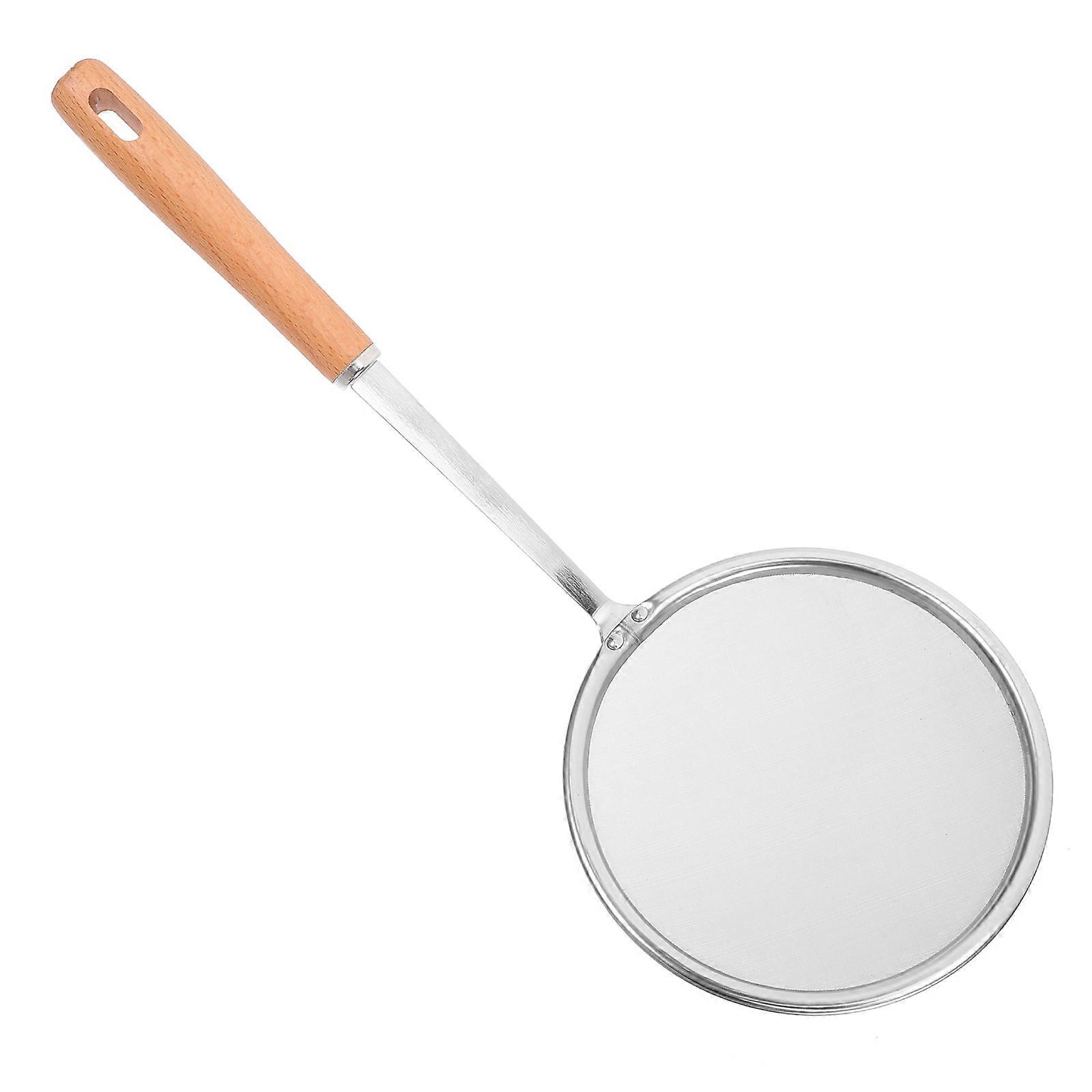 Kitchen Strainers 2Pcs Fine Mesh Strainer Multifunctional Oil Filter Ladle