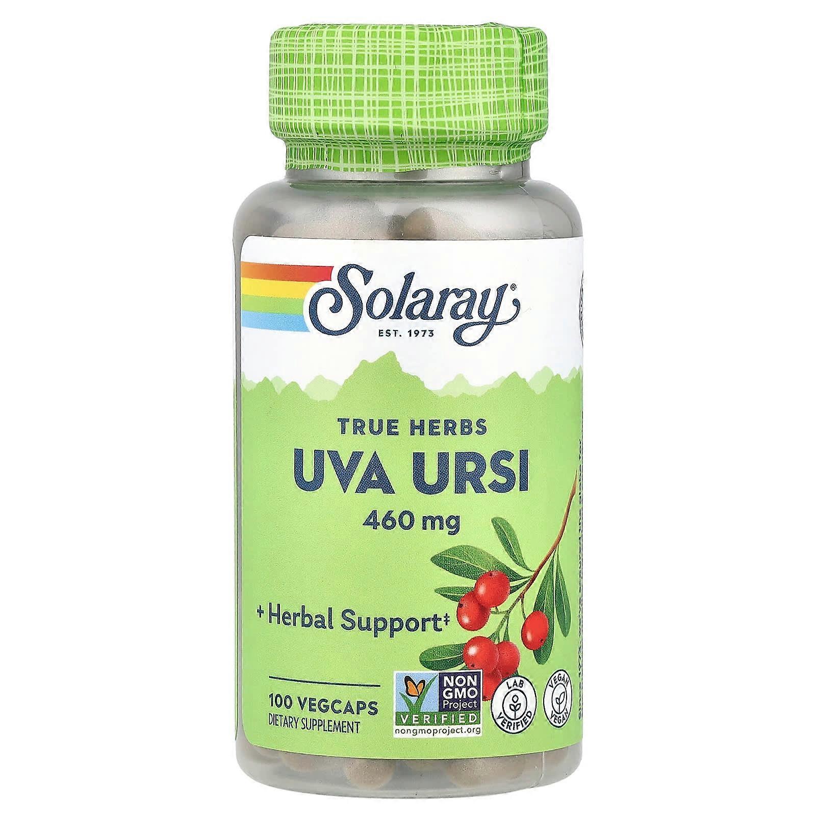 Solaray, Uva Ursi, 460 mg, 100 VegCaps