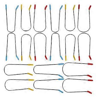 24 peças de presilhas de reposição para modelador de cachos, pinos de fixação para rolos de cabelo, para uso doméstico e profissional (XKS)