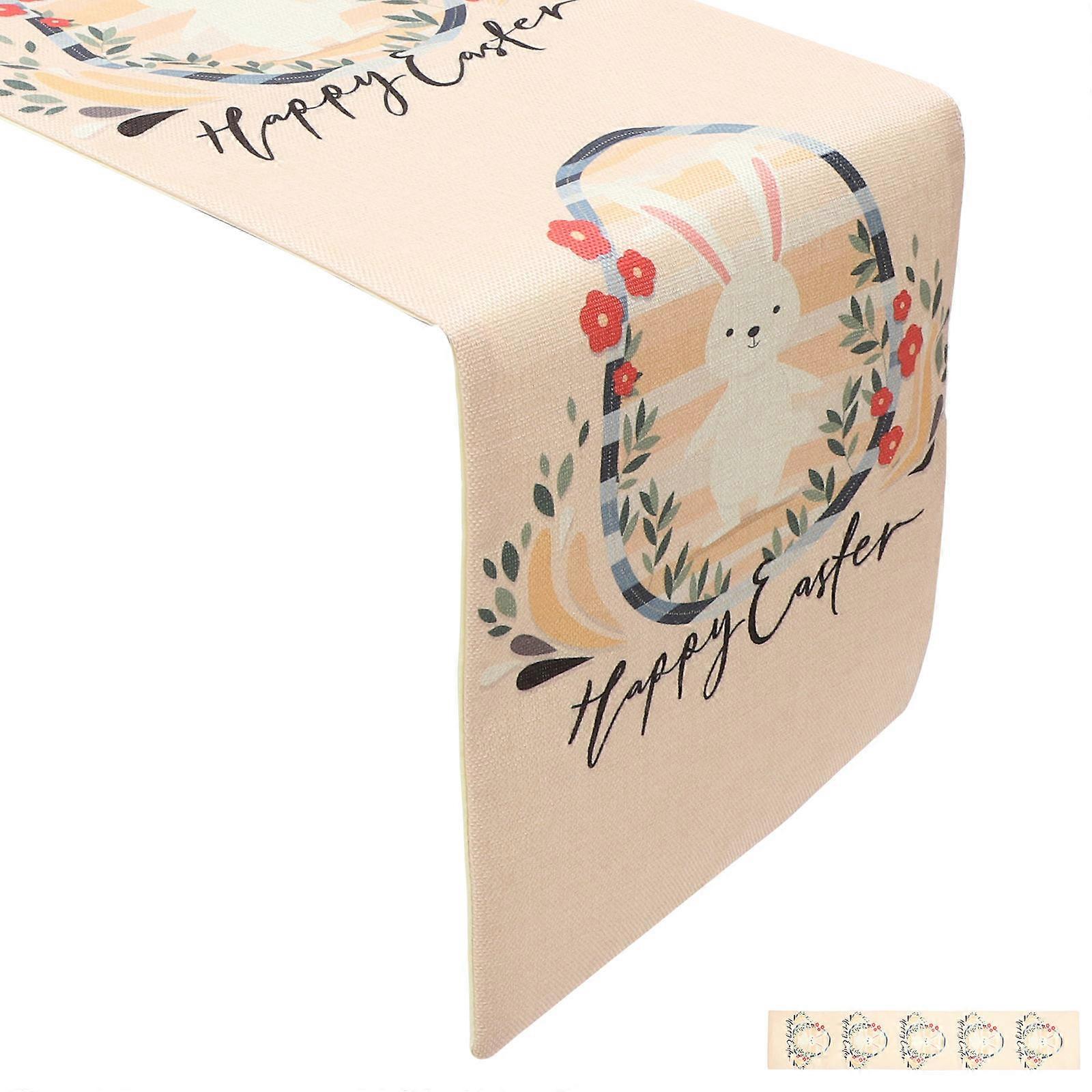 Spring Table Runner Easter Party Table Cover for Banquet Use