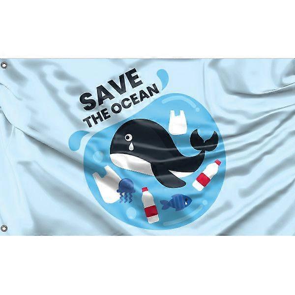 Save The Ocean Flag A1224