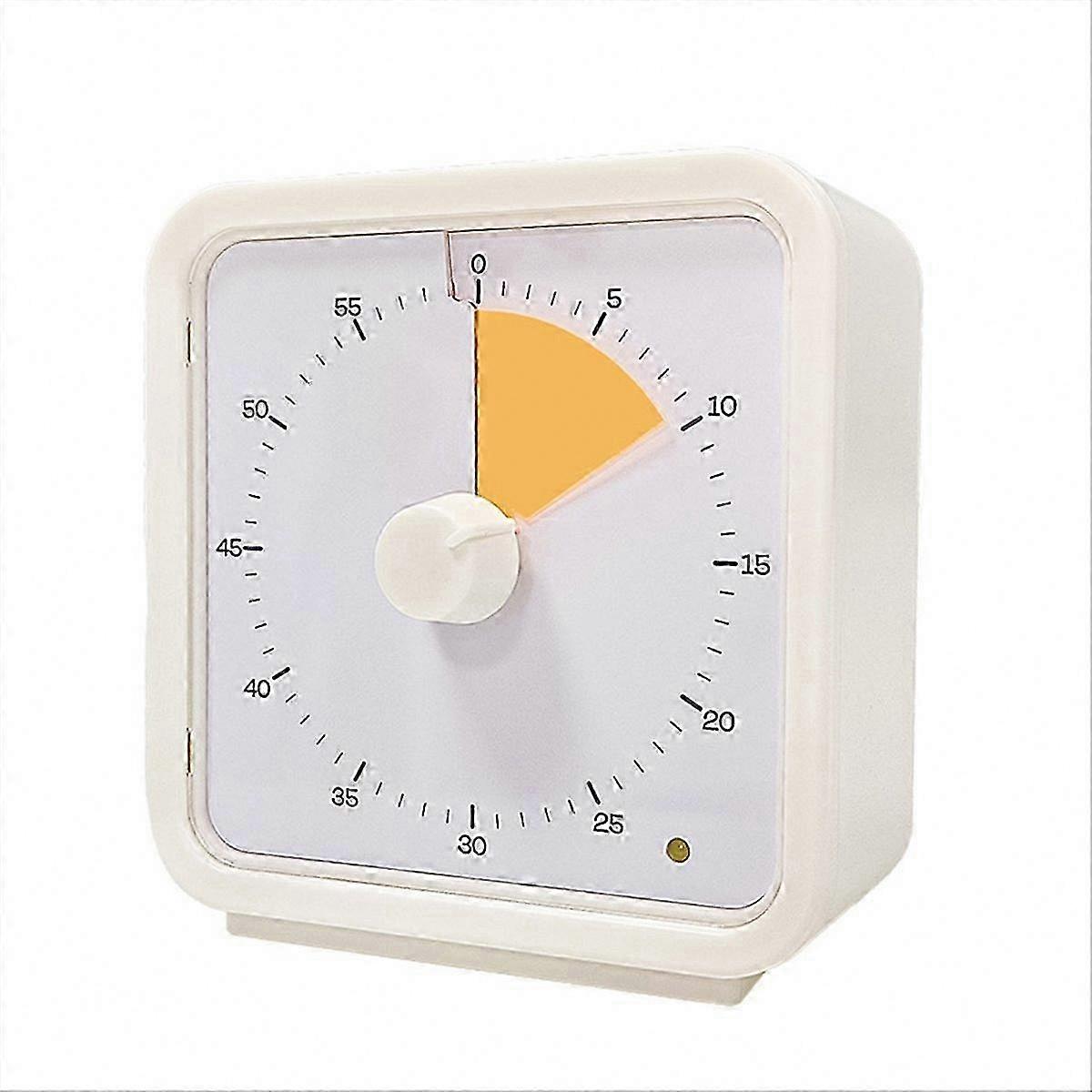Yellow Visual Timer for Kids, 60-Minute Silent Operation Countdown Clock