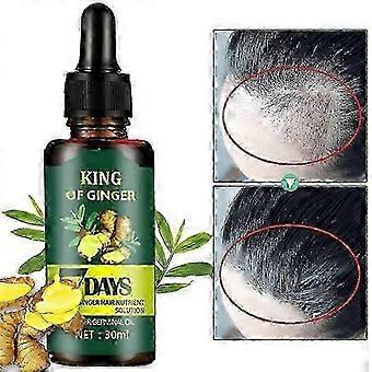 3 pezzi Siero essenziale allo zenzero per la crescita dei capelli, trattamento anticaduta, siero per la crescita dei capelli allo zenzero KHMYV