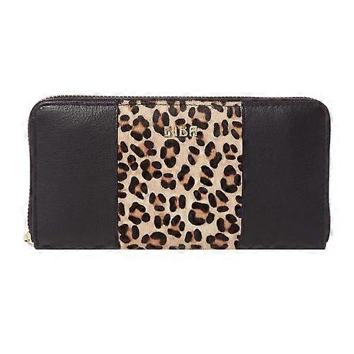 Biba Leopard Print Leather Zipped Purse