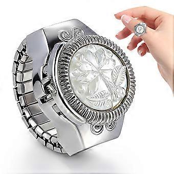1pc Fashion Finger Ring Watches Portable Finger Watch Decorative Finger Watch