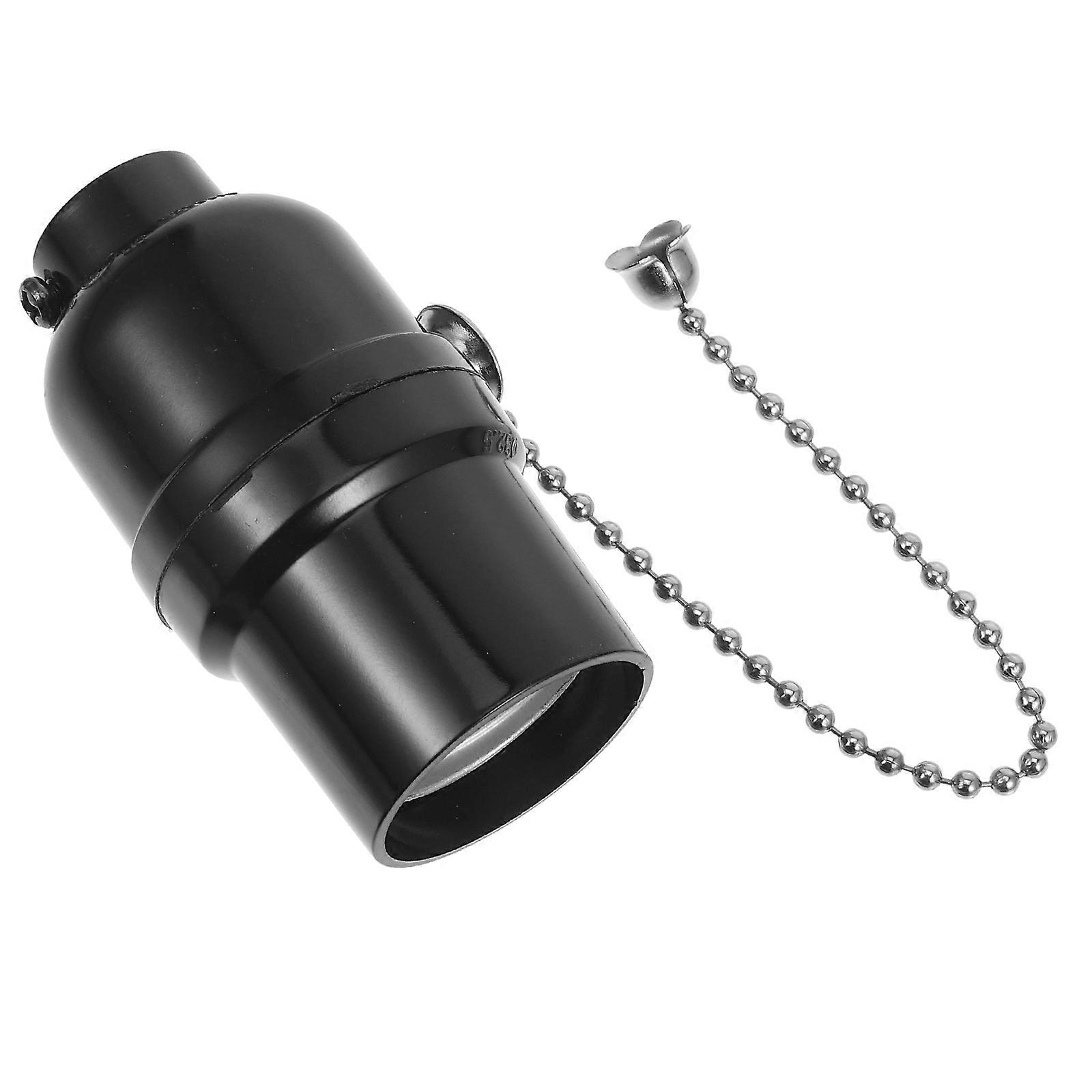 2pcs Pull Chain Light Fixture E27 Light Socket Pull Chain Lampholder Lamp Base Supply