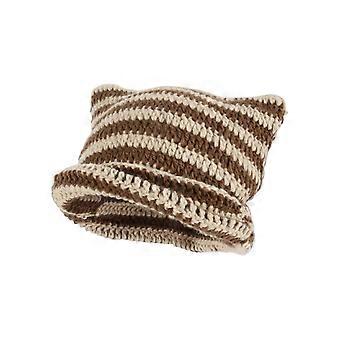 Crochet Cat Beanie For Women - Vintage Grunge Accessories Slouchy Hat