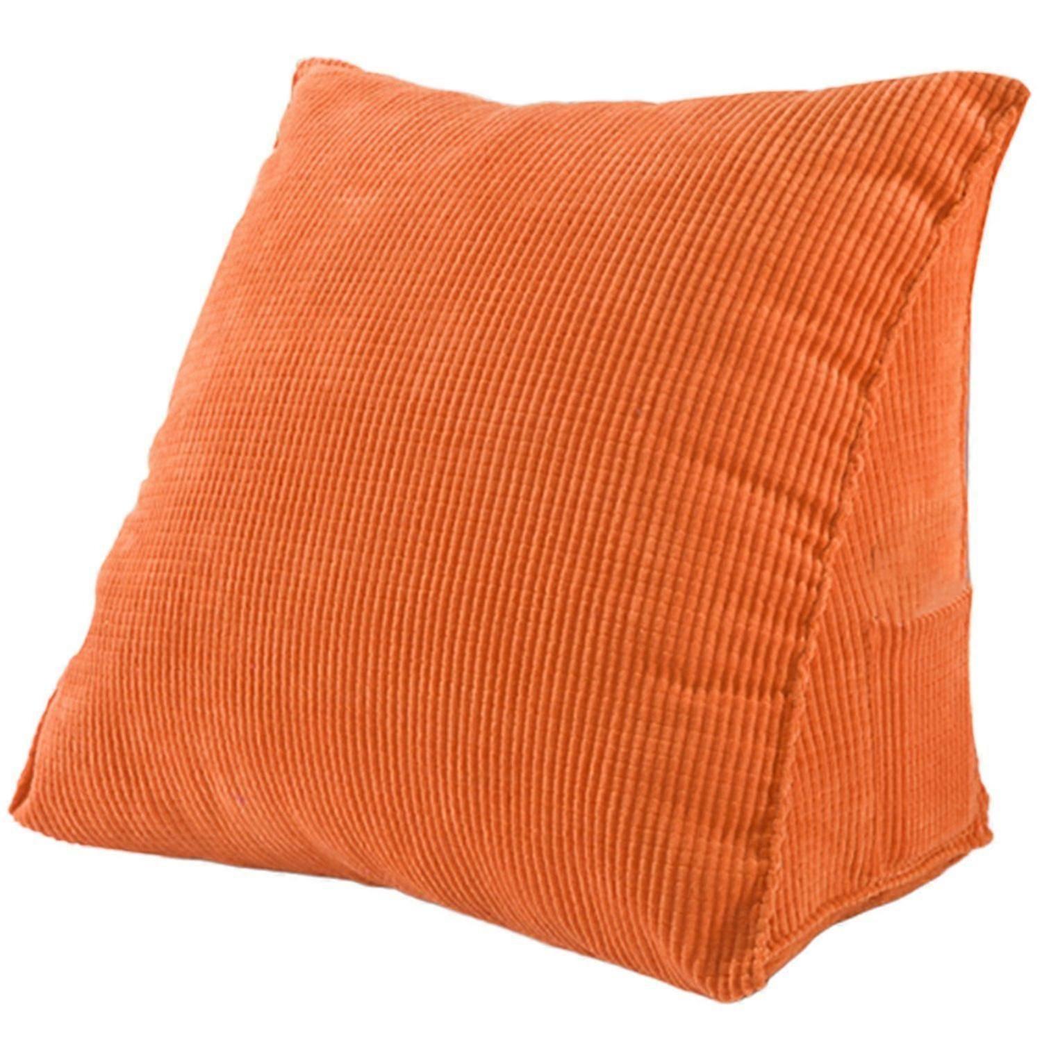 Solid Color Reading Wedge Pillow Thick Lumbar Back Pad