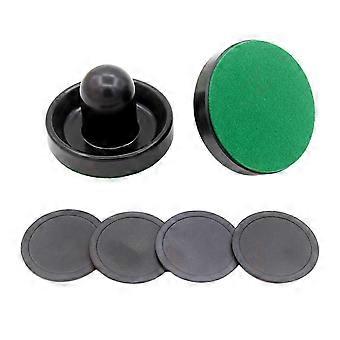 1 conjunto de mini empurradores de air hockey e discos de air hockey, gol de pás de air hockey