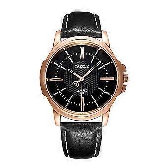 Orologio da uomo business al quarzo con cinturino in pelle, orologio analogico, regalo per gentiluomini.