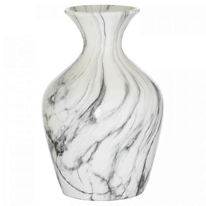 Hill Interiors Ellipse Ceramic Marble Vase