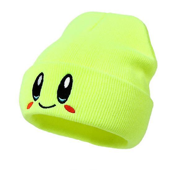 Winter Beanie Hats Embroidery Elasticity Cartoons Keep Warm Fashion Autumn Crimping Knitted Hat Skull Cap For Women